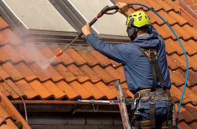 Démoussage et hydrofuge de toiture à Charras